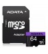 MEMORIA MICRO SDXC ADATA 64GB UHS-I U1 C/ADAPT (AUSDX64GUICL10-RA1)