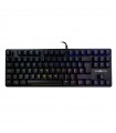 TECLADO MECANICO TKL GAME FACTOR RGB,USB NEGRO, SWITCH BLUE KBG500-BL