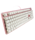 TECLADO MECANICO GAME FACTOR LUZ BLANCA/SWT BLUE/USB/ROSA KBG400-PK-BL