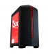 GABINETE GAME FACTOR ROJO mATX USB 3.0, 2 VENT 120MM S/FTE CSG500-RD