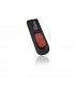 MEMORIA FLASH ADATA C008 16GB USB 2.0 NEGRO/ROJO (AC008-16G-RKD)