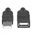 CABLE DE EXTENSION MANHATTAN USB V2.0 M H 1.8M NEGRO 480 MBPS 338653