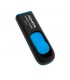 MEMORIA FLASH ADATA UV128 64GB USB 3.0 NEGRO/AZUL (AUV128-64G-RBE)