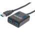 HUB USB V3.0 MANHATTAN 4 PTOS SUPER VELOCIDAD 162296
