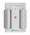 SUPRESOR KOBLENZ 6 CONT GIRATORIOS Y 2 PTOS USB 2.4A (00-5348-00-8)