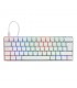TECLADO MECANICO GAME FACTOR 60% RGB SWITCH RED USB TIPO C KBG560-WH