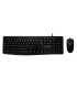KIT ACTECK TECLADO ESTANDAR / MOUSE ALAMBRICO USB NEGRO AC-928984