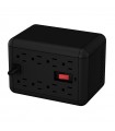 REGULADOR DE VOLTAJE QIAN BAOSHAN EN1000 1000 VA 8 CONTACTOS 2 USB