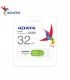 MEMORIA FLASH ADATA UV320 32GB USB 3.2 WHITE-GREEN (AUV320-32G-RWHGN)