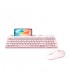 COMBO ACTECK SILK MK720 2-1 ERGONOMICO/INALAMBRICO USB ROSA (AC-936279)