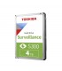 DISCO DURO INTERNO TOSHIBA S300 4TB 3.5" SATA 5400RPM CCTV 64CAM BULK (HDWT840UZSVA)