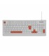 GETTTECH TECLADO SLIM BLANCO ESPAÑOL USB REPOSAMANOS GGK-ESMWR-02-WH