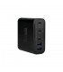 CARGADOR DE PARED VORAGO TIPO C/100W/5 PTOS/QUICK CHARGE 3.0 NEGRO (AU-600)