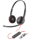 POLY DIADEMA BLACKWIRE 3220 USB-C HEADSET + USB-C/A ADAPTER (8X228A6)