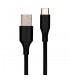 CABLE VORAGO USB-TIPO C 1 METRO CARGA RAPIDA NEGRO (CAB-C01B)