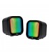 BOCINAS VORAGO START THE GAME 3.5 MM RGB POR USB PARA PC 2*2 WATTS (SPK-109)