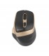 MOUSE GETTTECH INALAMBRICO SILENCIOSO ERGONOMICO NEGRO Y DORADO 6 BOTONES 1600 DPI 2.4G+BT GGM-STDBW-01-GD