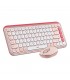KIT LOGITECH POP ICON TECLADO/MOUSE BT ROSE/OFF WHITE (920-013053)