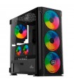 GABINETE YEYIAN YGH-49703 HOLLOW 2500 ATX,C/T 3VEN ARGB/MESH/USB/NEGRO