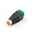 CONECTOR QIAN QAY-60305 CAT5-CAT6 UTP AUDIO/RCA HEMBRA/VIDEO, P/CCTV