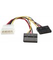 CABLE DE CORRIENTE SATA EN Y /4 A 2X15 PINES MANHATTAN 15CM 349369