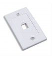 TAPA PARA CAJA 1 PERFORACION MONTAJE AL RAS INTELLINET BLANCO 163286