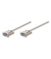 CABLE NULL MODEM MANHATTAN DB9 HEMBRA-DB9 HEMBRA 1.8M 301404